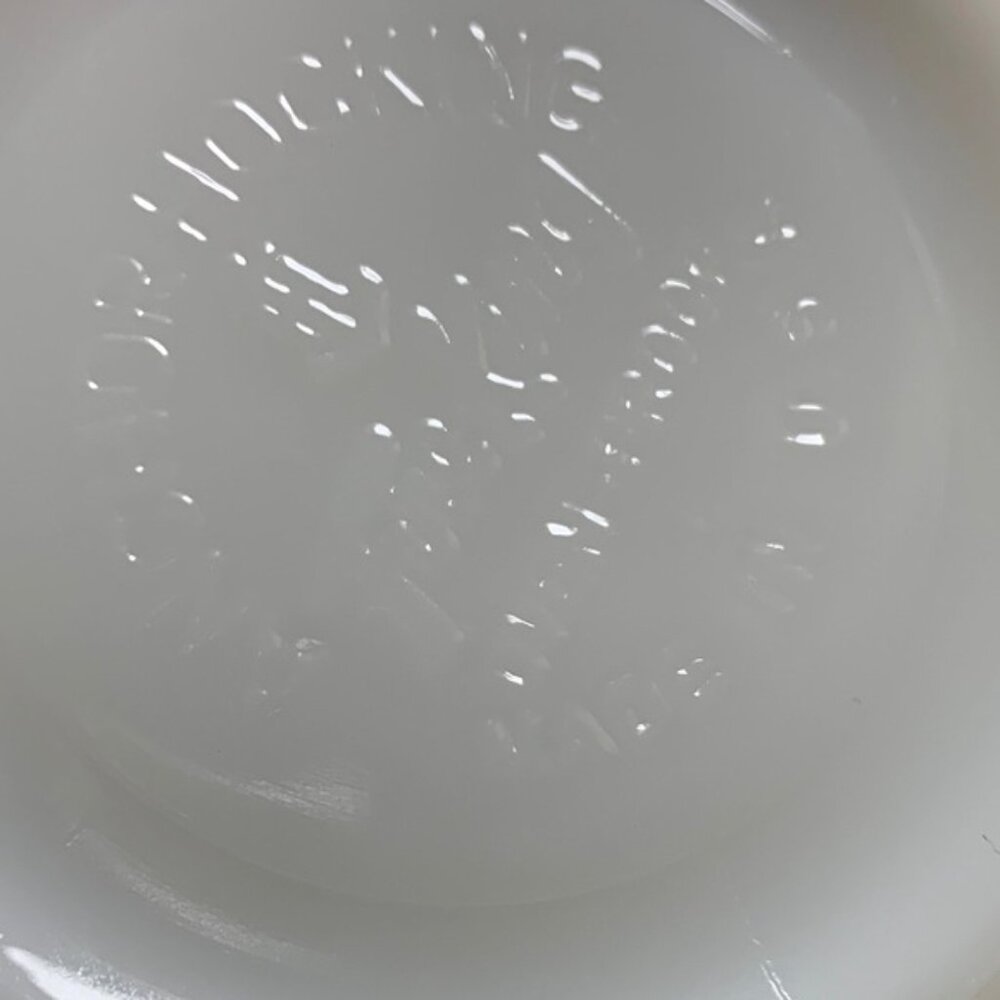 Vintage Anchor Hocking Fire-king Three 3 Milk Glass Bowls 1960s - Picture 4 of 5